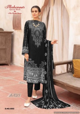Miss World Mahenoor by Black And White heavy cotton dress material catalogue at affordable rate Karachi suits catalogs