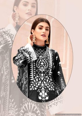 Miss World Mahenoor by Black And White heavy cotton dress material catalogue at affordable rate Karachi suits catalogs