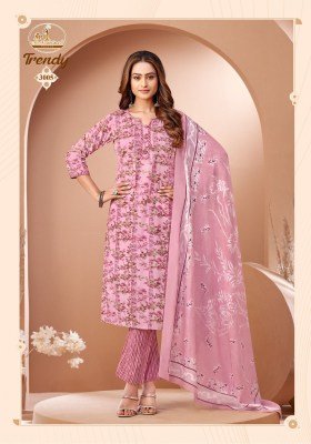 Miss World Trendy Vol 3 Cotton Kurti Pant Set with Matching Printed Dupatta Wholesale kurtis catalogs