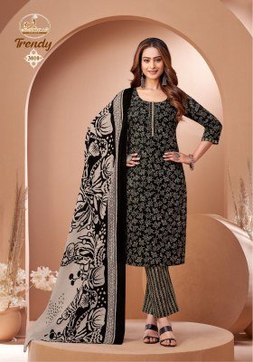 Miss World Trendy Vol 3 Cotton Kurti Pant Set with Matching Printed Dupatta Wholesale kurtis catalogs