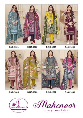 Miss world by Mehnoor vol 1 heavy luxury lawn cotton karachi printed unstitched suit catalogue at wholesale price  Karachi suits catalogs