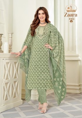 Miss world by Zaara vol 1 Pure Slub Cotton With embroidered unstitche salwar kameez catalogue at wholesale price salwar kameez catalogs