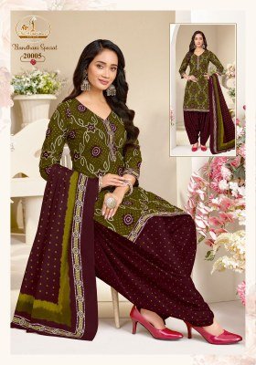 Missworld Choice Bandhni Special Vol 20 Cotton Suit Set with Pure Cotton Dupatta readymade suits