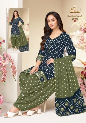 Missworld Choice Bandhni Special Vol 20 Cotton Suit Set with Pure Cotton Dupatta readymade suits