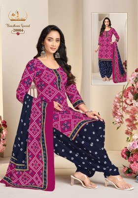 Missworld Choice Bandhni Special Vol 20 Cotton Suit Set with Pure Cotton Dupatta readymade suits