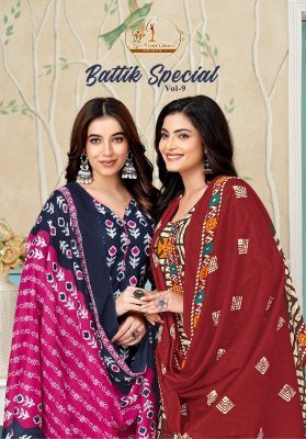 Missworld Choice  Batik Special Vol 9 Cotton Set with Pure Cotton Dupatta Stitched Top And Bottom Wholesale kurtis catalogs