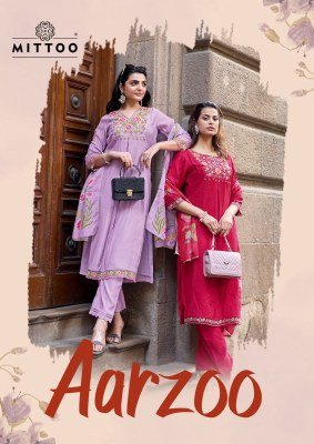 Mittoo Aarzoo Designer Viscose Weaving Suit Set with Chanderi Printed Dupatta 