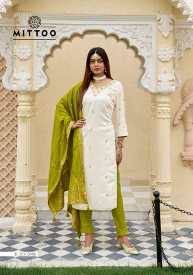Mittoo Alankar Design 6 Viscose Weaving Kurti Set with Hand Threadwork Cotton Lycra Bottom And Pure Muslin Jacquard Dupatta Wholesale kurtis catalogs