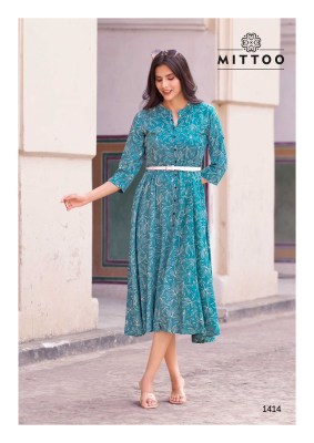 Mittoo Belt Vol 16 Rayon Printed Kurti With Belt Designer Kurti Wholesale  kurtis catalogs