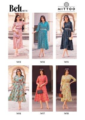 Mittoo Belt Vol 16 Rayon Printed Kurti With Belt Designer Kurti Wholesale  kurtis catalogs
