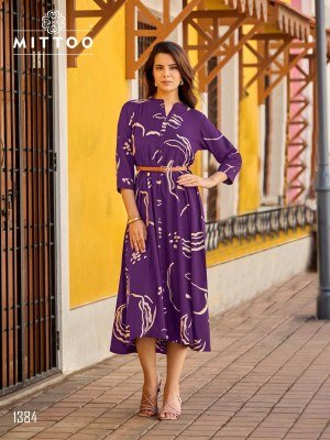 Mittoo Belt Vol 27 Rayon Printed Kurti kurtis catalogs