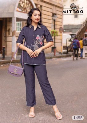 Mittoo Cool Line Vol 5 Viscose Weaving Co-ord Set with Handwork 