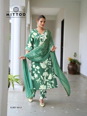 Mittoo Disney Vol 2 Rayon Printed Top with Handwork And Rayon Printed Bottom with Naznin Dupatta Wholesale kurtis catalogs