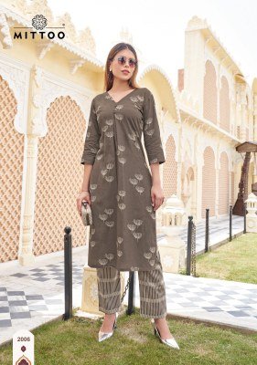 Mittoo Floral Style Cotton Flex Printed Co-Ord Set Collection co ord set catalogs
