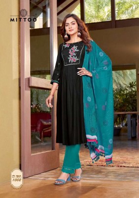 Mittoo Kiara Rayon waving Kurti pant with georgette dupatta set Kurti catalogue wholesale  kurtis catalogs