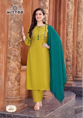 Mittoo Kohinoor Vol 3 Kurti Pant Dupatta Set Kurti catalogue exporter  kurtis catalogs