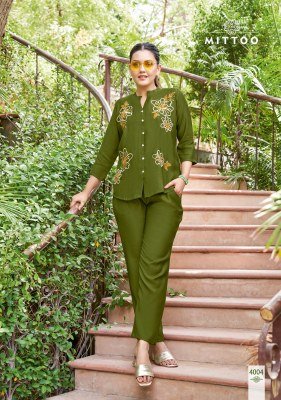 Mittoo Pranjal Viscose Kurti Catalogs Top And Bottom Set Weaving And Handwork Elegance Wholesale kurtis catalogs