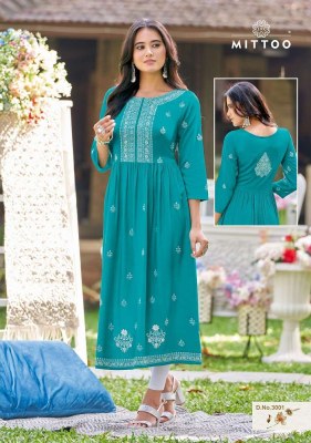Mittoo Satrangi Heavy Rayon Cotton Thread Work wholesale Kurti catalogue  kurtis catalogs