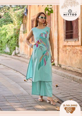 Mittoo Udaan Dhabu Cotton Kurti Pant Set with Khatli Work (S–3XL) kurtis catalogs