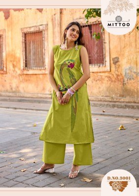 Mittoo Udaan Dhabu Cotton Kurti Pant Set with Khatli Work (S–3XL) kurtis catalogs