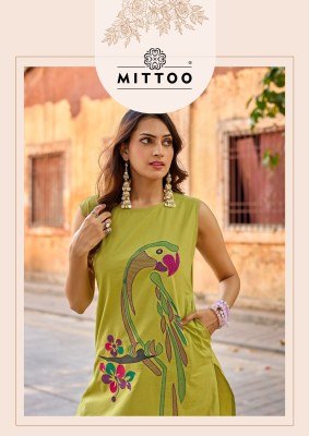 Mittoo Udaan Dhabu Cotton Kurti Pant Set with Khatli Work (S–3XL) kurtis catalogs
