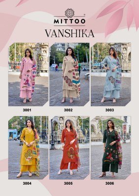Mittoo Vanshika Wholesale Roman Silk Suits Catalog  readymade suit catalogs