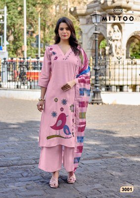 Mittoo Vanshika Wholesale Roman Silk Suits Catalog  readymade suit catalogs