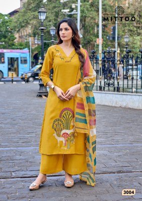 Mittoo Vanshika Wholesale Roman Silk Suits Catalog  readymade suit catalogs