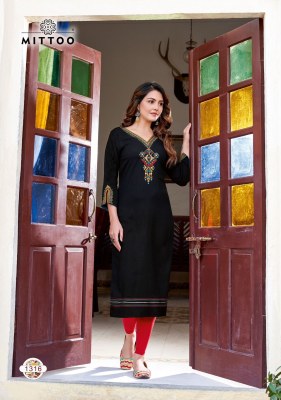 Mittoo by Palak vol 37 heavy rayon embroidered fancy kurti catalogue at low rate kurtis catalogs