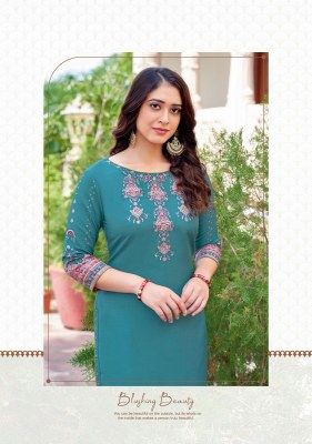 Mittoo by Rihana vol 3 heavy reyon printed handwork kurti catalogue at low rate kurtis catalogs