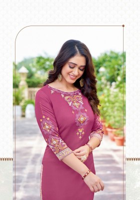 Mittoo by Rihana vol 3 heavy reyon printed handwork kurti catalogue at low rate kurtis catalogs