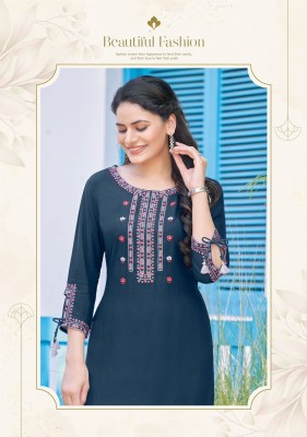 Mittoo by Styli heavy reyon embroidered kurti catalogue at affordable rate kurtis catalogs