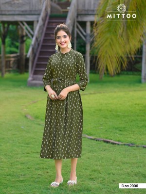 Mittoo by Trendy vol 2 fancy reyon printed tunic style kurti catalogue at low rate kurtis catalogs