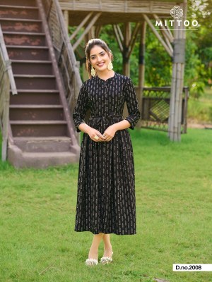 Mittoo by Trendy vol 2 fancy reyon printed tunic style kurti catalogue at low rate kurtis catalogs