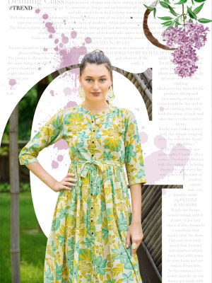 Mittoo by Trendy vol 2 fancy reyon printed tunic style kurti catalogue at low rate kurtis catalogs