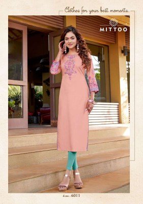 Mittoo presents Rihana vol 2 Heavy Rayon with Print and Handwork Kurti catalogue   kurtis catalogs