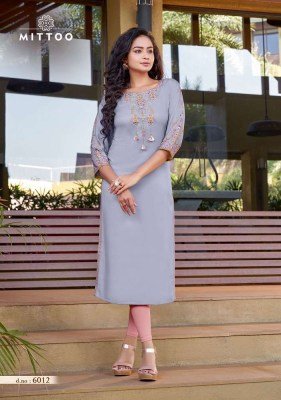 Mittoo presents Rihana vol 2 Heavy Rayon with Print and Handwork Kurti catalogue   kurtis catalogs