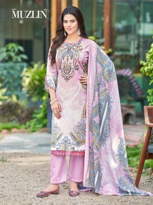 Mizaj Muzlin Vol 3 Premium Soft Cotton Designer Dress Material dress material catalogs