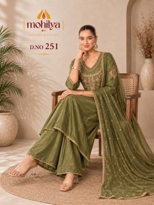 Mohilya D.No. 251 Mal Shimmer Elegant Wear 3-Piece Combo Set Size wise Combo Set