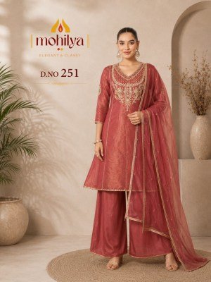 Mohilya D.No. 251 Mal Shimmer Elegant Wear 3-Piece Combo Set Size wise Combo Set