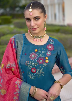 Mohini by Karissa Premium Cotton Embroidered Kurti pant and dupatta  collection at low price readymade suit catalogs