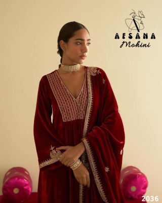 Mohini velvet A product by Afsana heavy top velvet  beautiful embroidered sequence  Amavi
