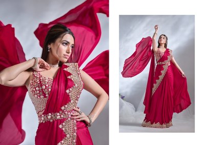 Mohmanthan 24600 Aura by mahotsav Designer ready to wear saree catalogue at wholesale rate sarees catalogs