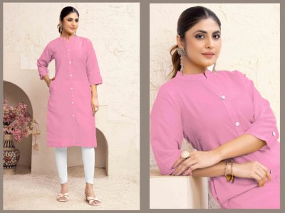 Moksh International Neer Vol 1 Magic Cotton Kurti with Pocket Bulk Wholesale Casual Kurtis India kurtis catalogs
