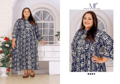 Moksh International by Big Size Vol 2 Premium Riyon export quality Long Kurti  catalog at wholesale price kurtis catalogs