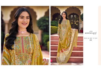 Moksha by Mumtaz Arts Pure Jam Satin Digital printed  unstitched suit catalogue at affordable rate dress material catalogs