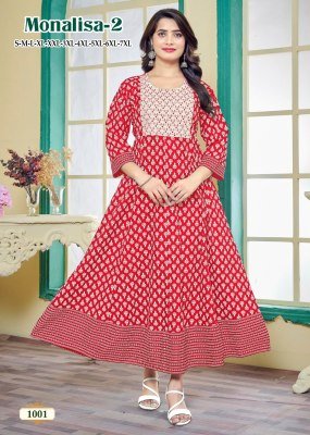 Monalisa 2 heavy reyon gold print embroidered neck kurti catalogue at affordble rate kurtis catalogs