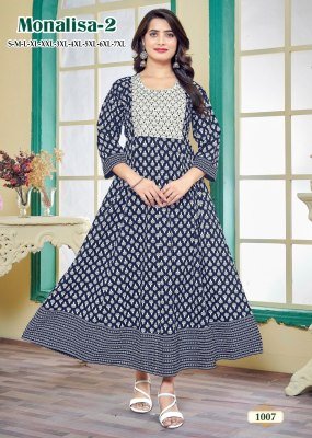 Monalisa 2 heavy reyon gold print embroidered neck kurti catalogue at affordble rate kurtis catalogs