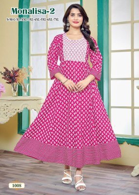 Monalisa 2 heavy reyon gold print embroidered neck kurti catalogue at affordble rate kurtis catalogs