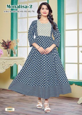 Monalisa 2 heavy reyon gold print embroidered neck kurti catalogue at affordble rate kurtis catalogs